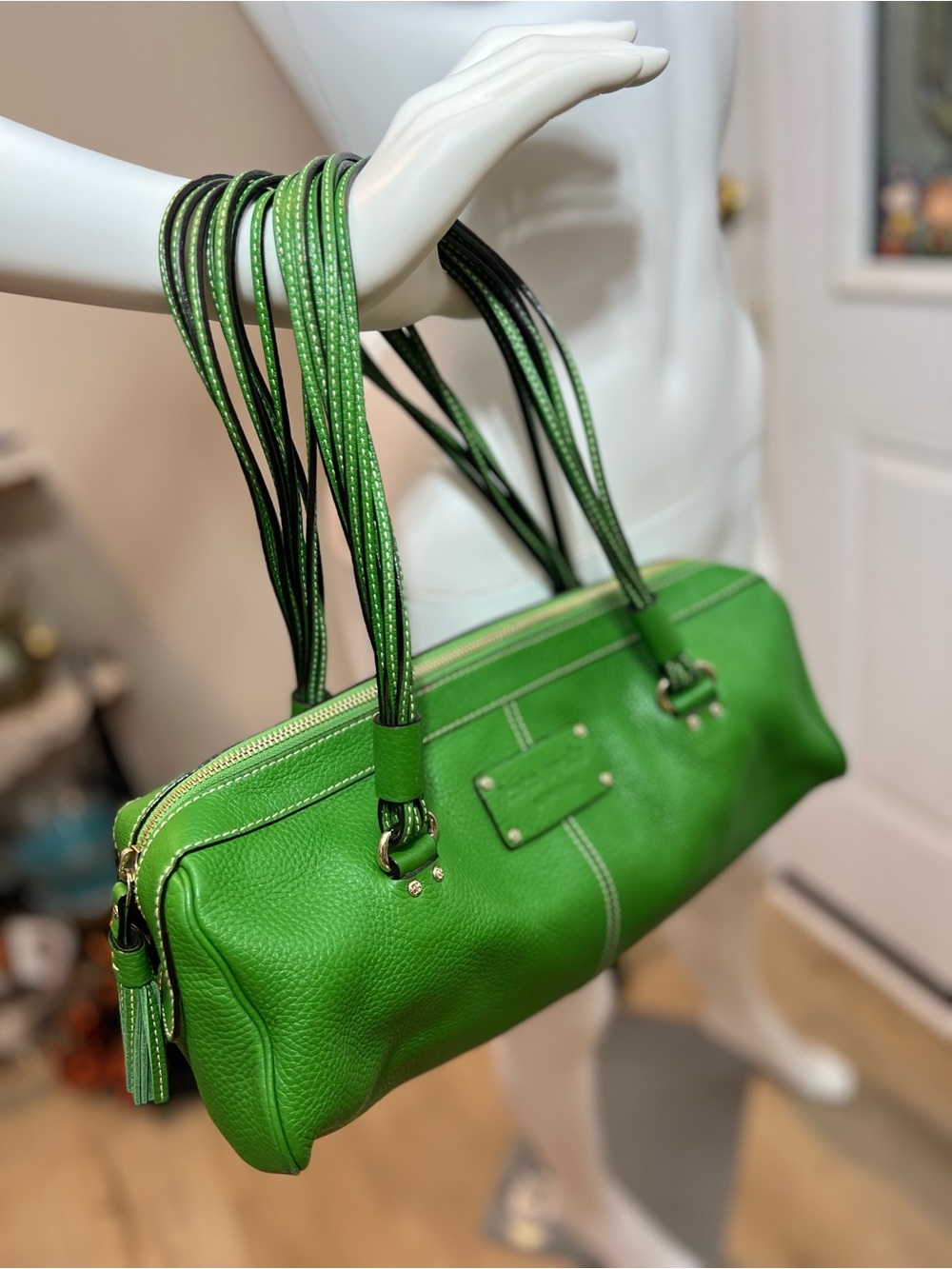 Kate Spade Green Leather Shoulder Bag
